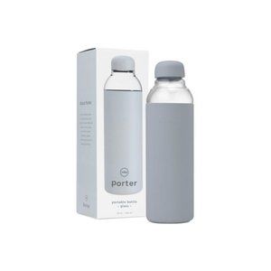 Porter Glass Water Bottle (Slate Grey)